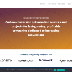 Screenshot of the GetUplift website