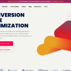 Screenshot of the Speero website